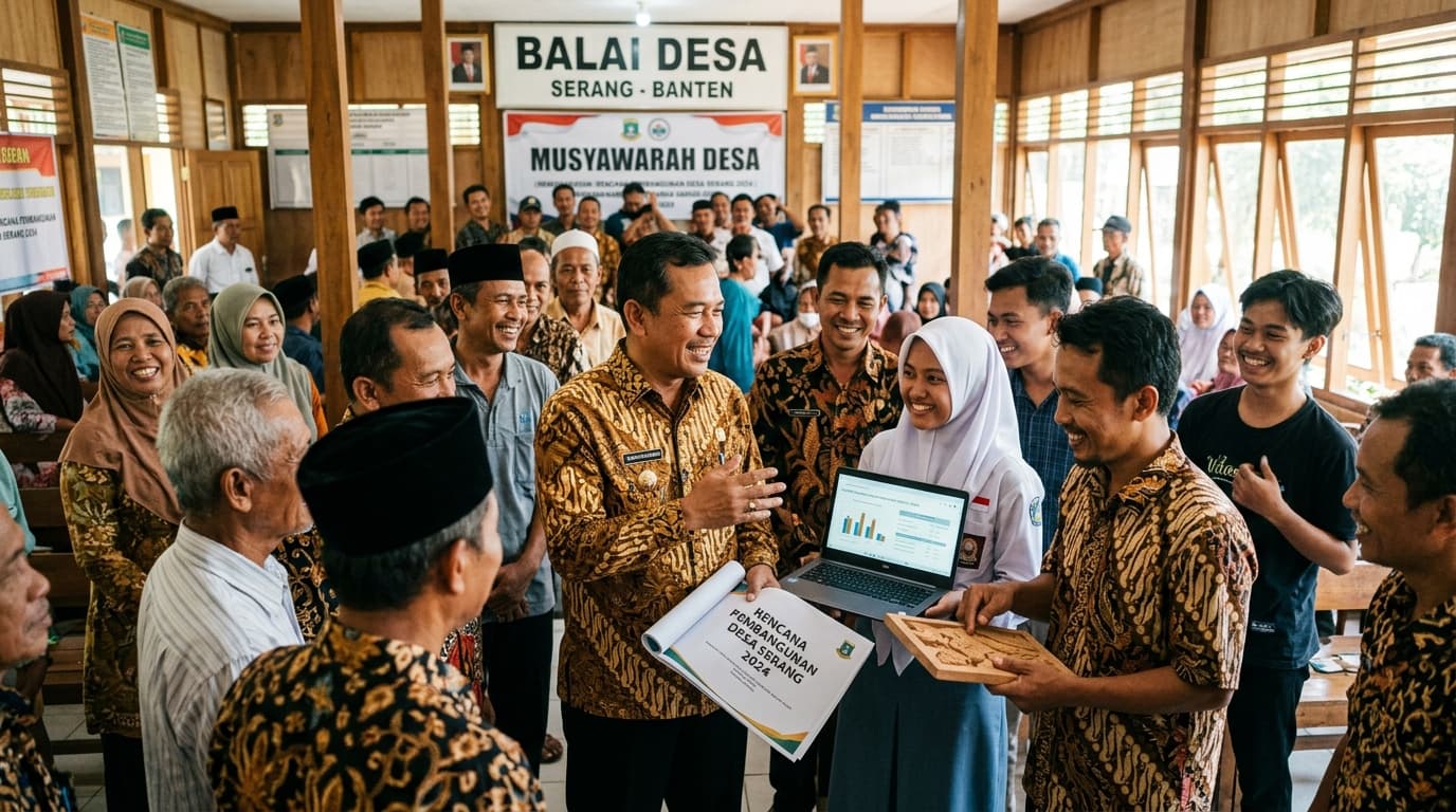 Warga dan musyawarah Desa Kadugenep